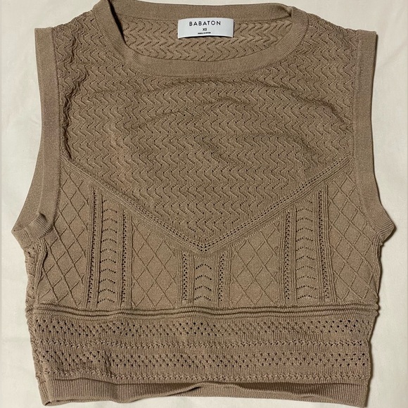 Babaton (Aritzia) woven crop tank - Picture 1 of 2